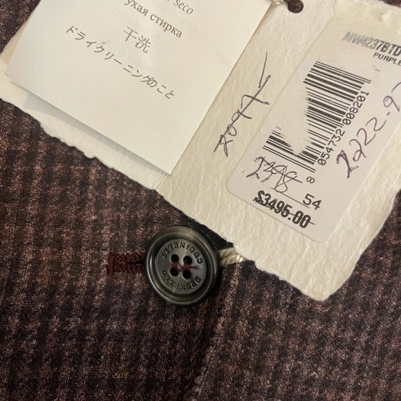 Brunello Cucinelli Mens Linen Wool Jacket Sz 54/44 - Picture 10 of 10